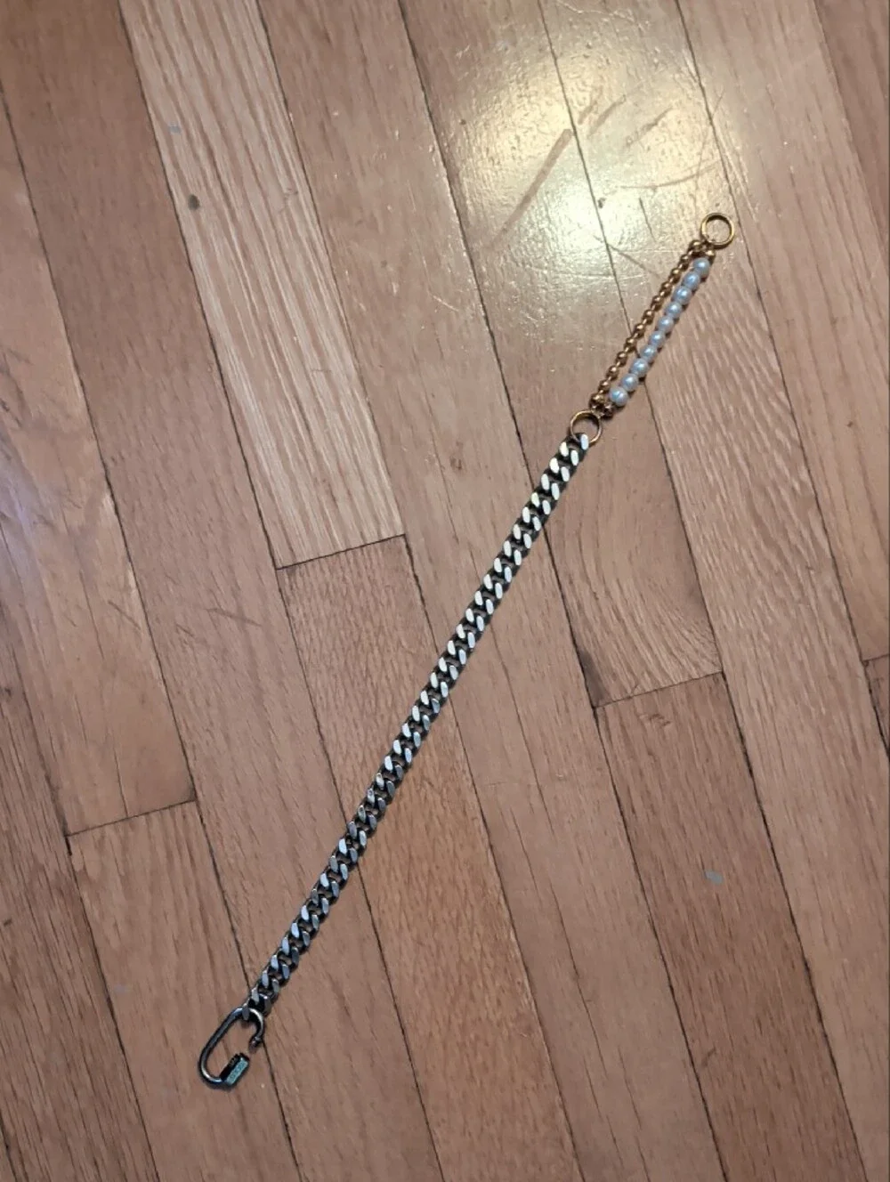 Silver & Gold Cuban Link Necklace
